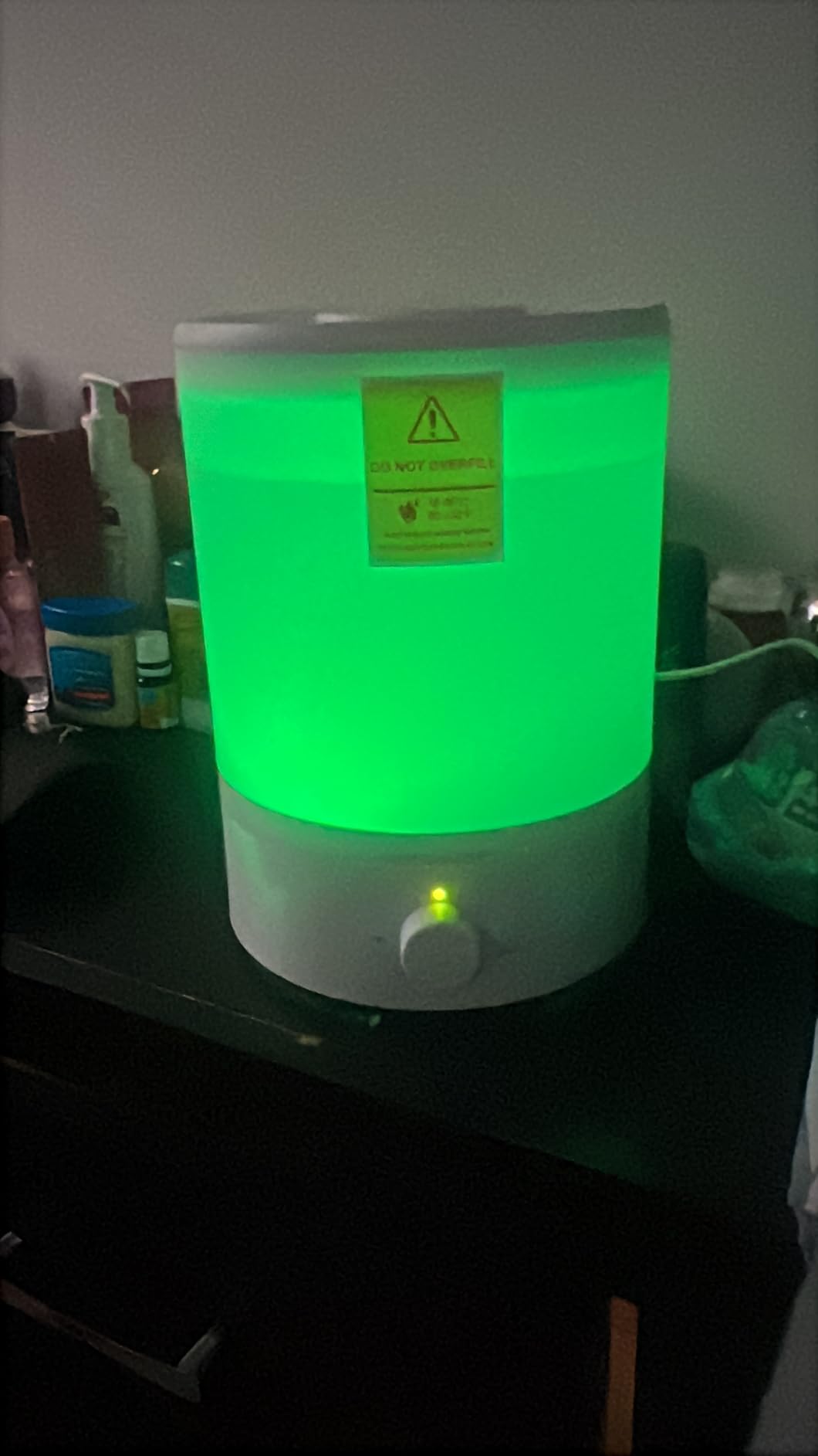 MegaWise Healthy Top-Refill Cool Mist Humidifiers for Bedroom, 24dB Ultrasonic Air Vaporizer with Water Filter for Baby, Colorful Night Light, 1 Gal Essential Oil Diffuser, Auto Shut Off customer photo 1