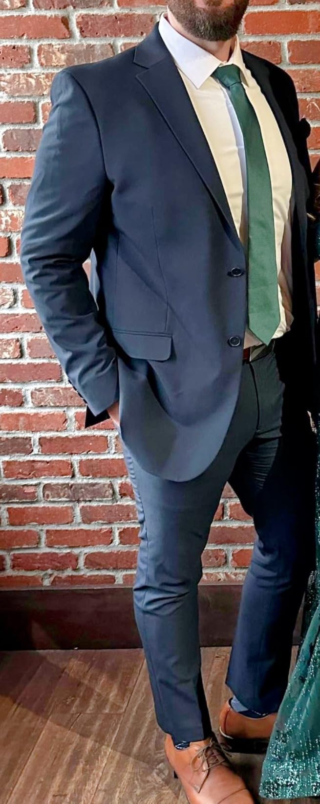 Men's Modern Fit High Performance Suit Separates customer photo 1