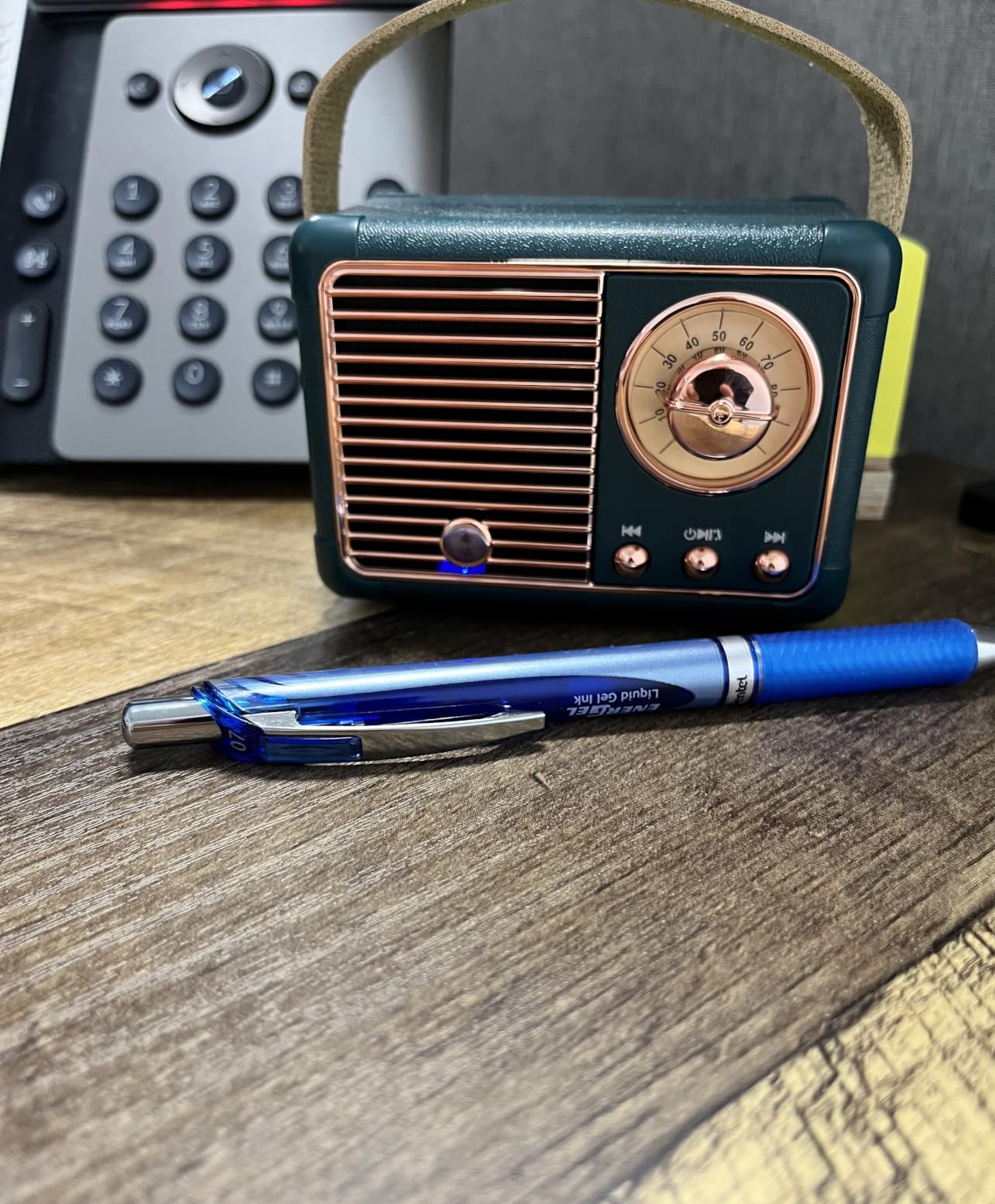 Dosmix Retro Bluetooth Speaker, Small Vintage Decor, Cute Birthday Gifts Blue | Gifts for women teenage portable mini wireless old Fashion style for kitchen desk bedroom office outdoor accessories customer photo 1