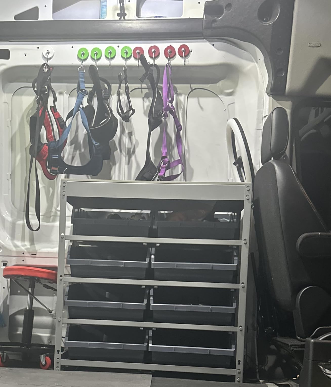King's Rack Bin Rack Storage System Heavy Duty Steel Rack Organizer Shelving Unit w/ 22 Plastic Bins in 6 tiers customer photo 1
