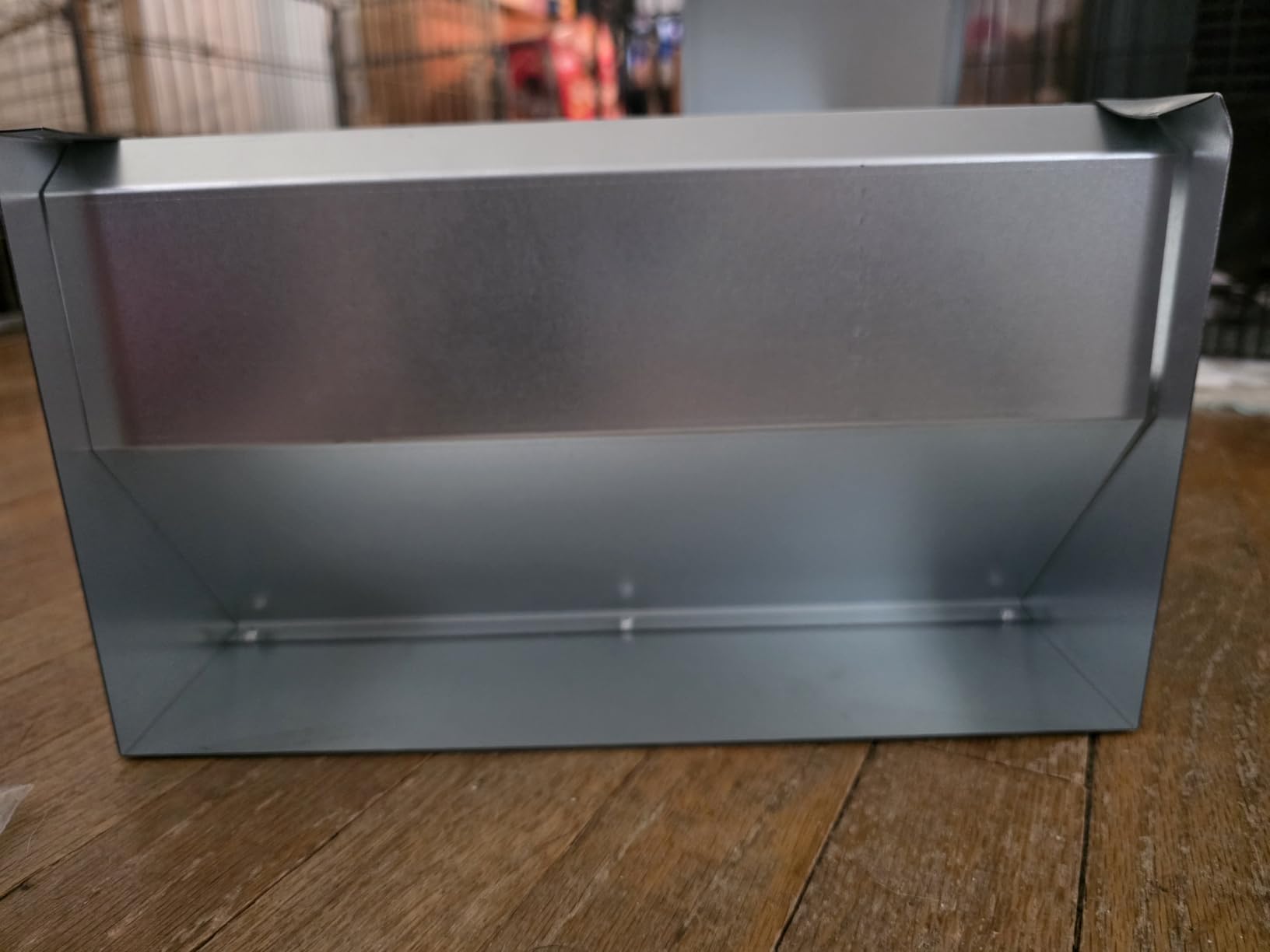 RentACoop Metal Trough Feeder, Gravity-fed 10lb Chicken Feeder customer photo 2