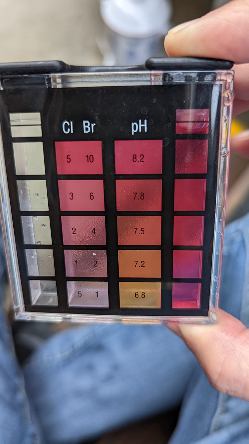 EASYTEST 7-Way Pool Test Strips, 150 Strips Water Test for Hot tub and Spa | Water Chemical Testing kit for Bromine, Total Alkalinity, pH, Free Chlorine, Total Hardness, Cyanuric Acid, Total Chlorine customer photo 1
