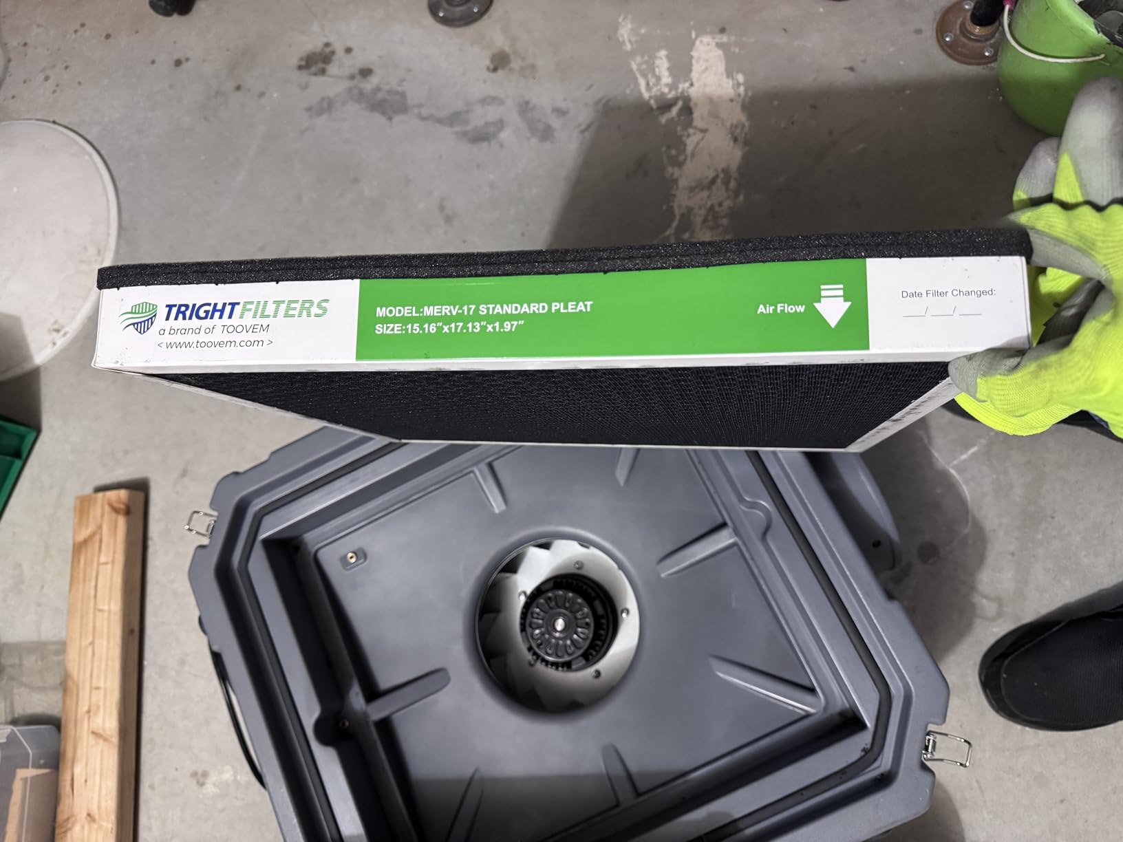 Abestorm HEPA 550 Air Scrubber with 3-Stage Filteration, GFCI Connection | Stackable for Commercial / Industrial / Home Use, With MERV-10 & HEPA/Actived Carbon Filters customer photo 1