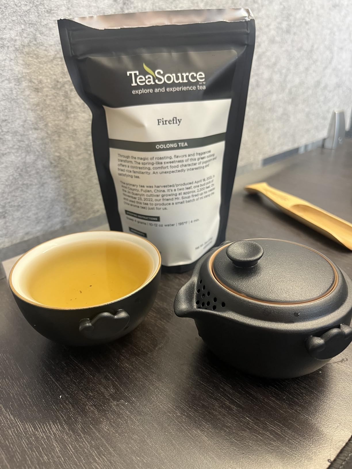 HEER Ceramic Travel Gaiwan Gongfu Tea Set for One, Black | Portable Chinese Gongfu Brewing Kit with Carry Case, Ideal Birthday Gift for Tea Lovers, Camping Office Home Daily Use customer photo 1