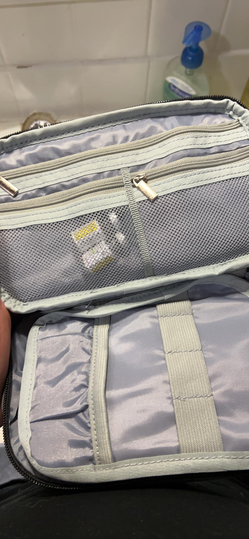 CURMIO Diabetic Supplies Travel Case with 2 Detachable Pouches, Purple customer photo 1