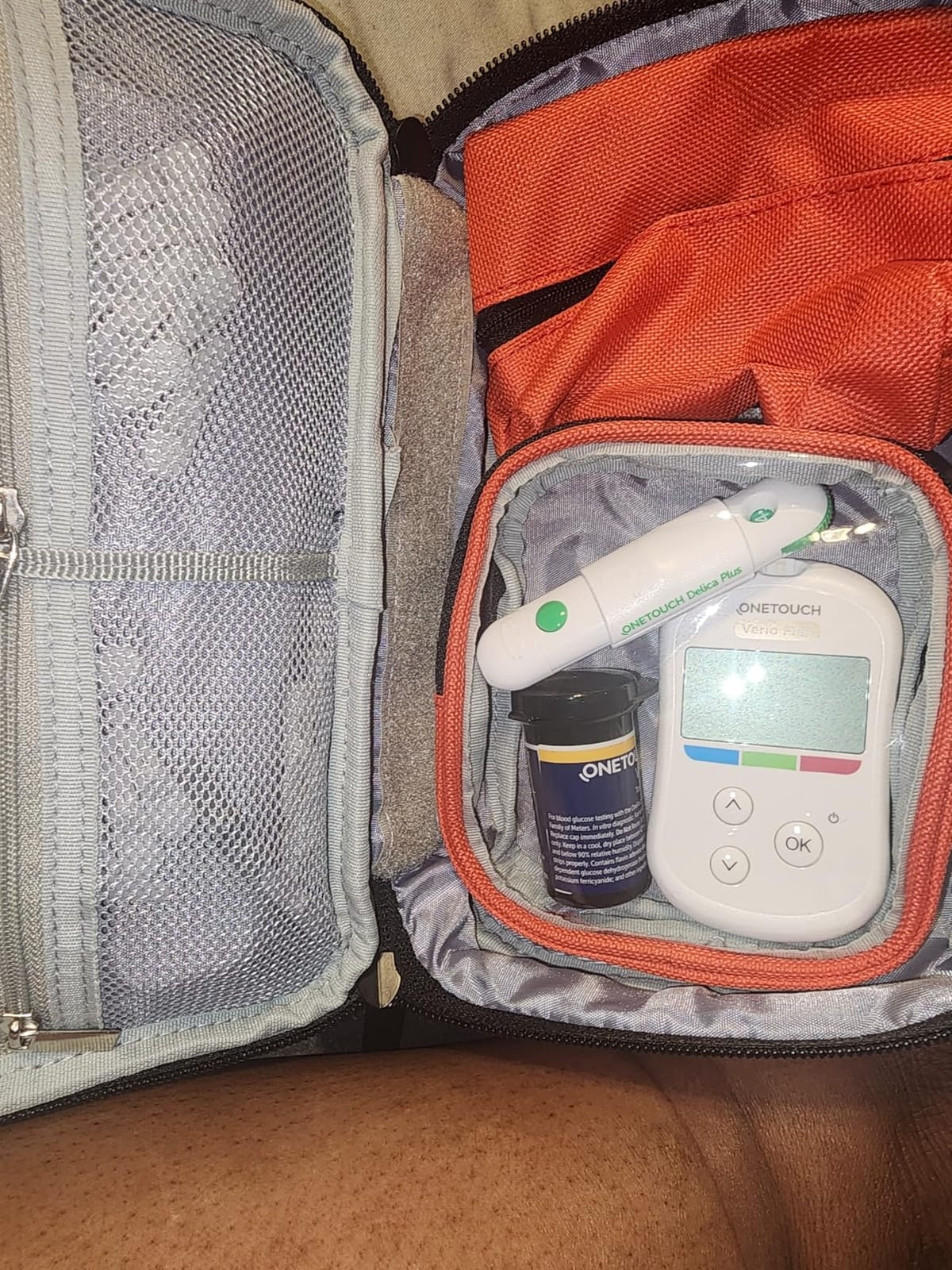 CURMIO Diabetic Supplies Travel Case with 2 Detachable Pouches, Purple customer photo 2