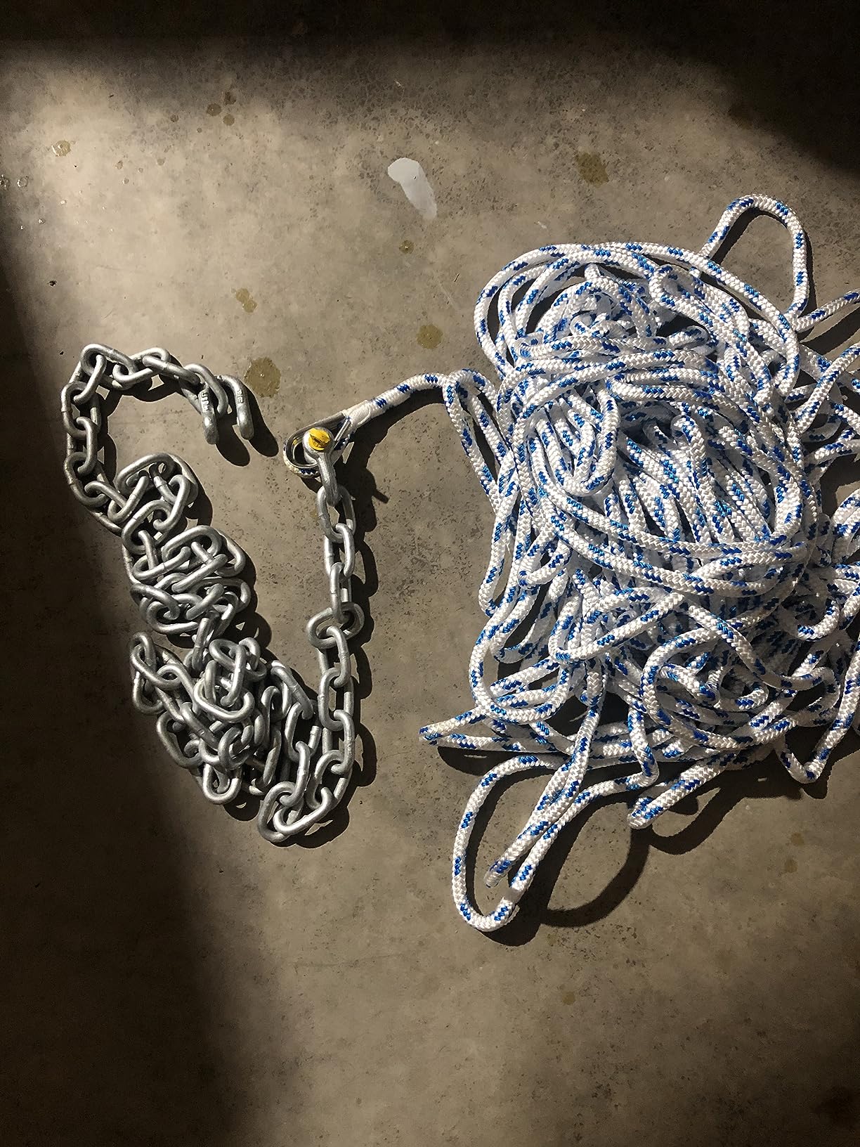 Young Marine Galvanized Fluke Style Anchor Kit Includes Galvanized Fluke Anchor, Rope, Shackles, Chain 8LB 10LB 13LB customer photo 1