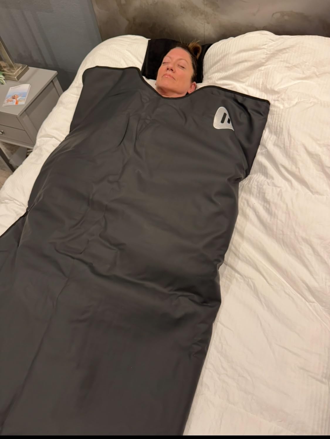 Lifepro RejuvaWrap Infrared Sauna Blanket with Low EMF and 9 Temp Levels | Features carbon fiber heating with detox wraps, waterproof interior, and storage carry bag for home wellness customer photo 1