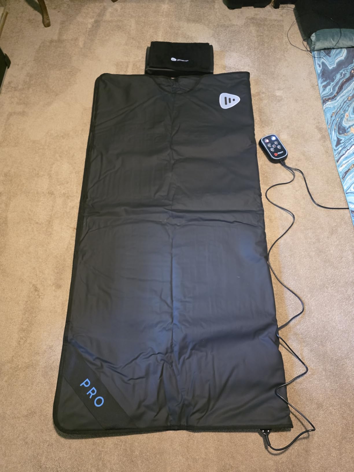 Lifepro RejuvaWrap Infrared Sauna Blanket with Low EMF and 9 Temp Levels | Features carbon fiber heating with detox wraps, waterproof interior, and storage carry bag for home wellness customer photo 2