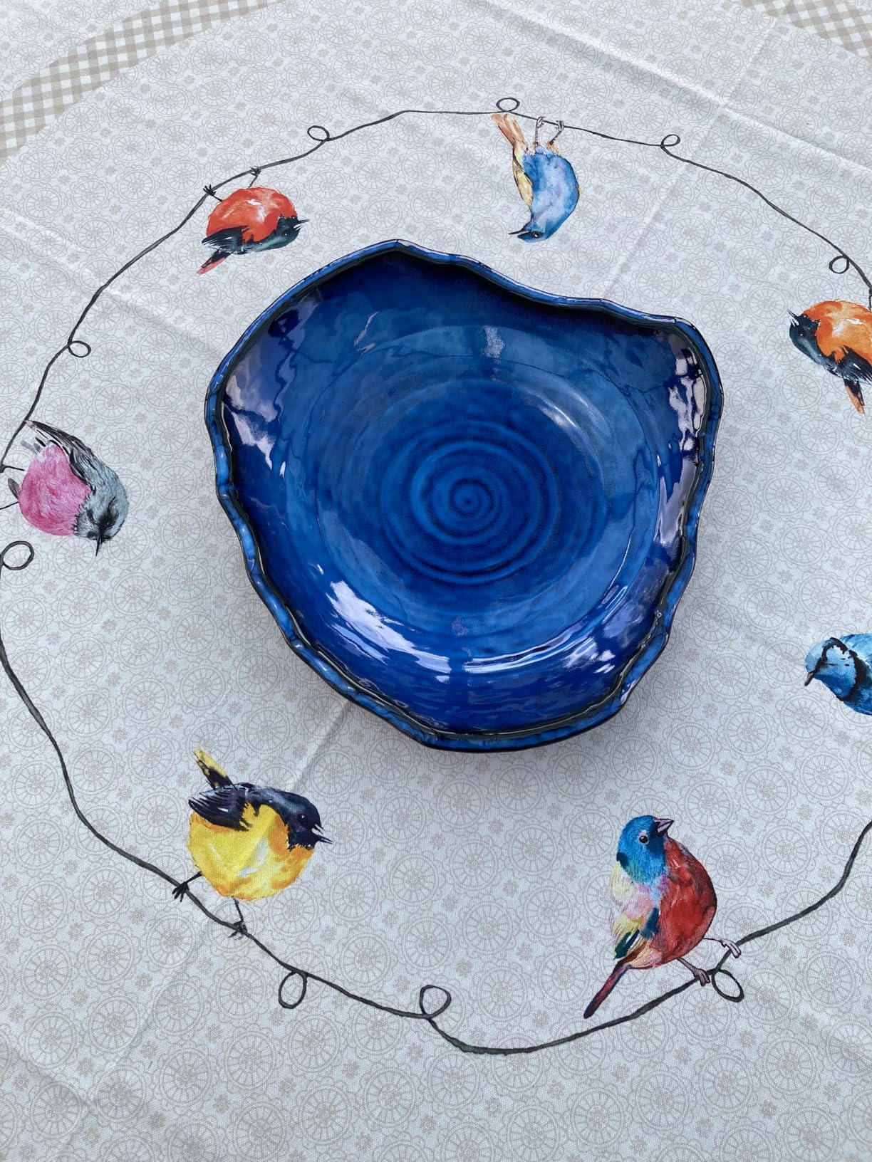 Large Ceramic Decorative Bowl, 12
