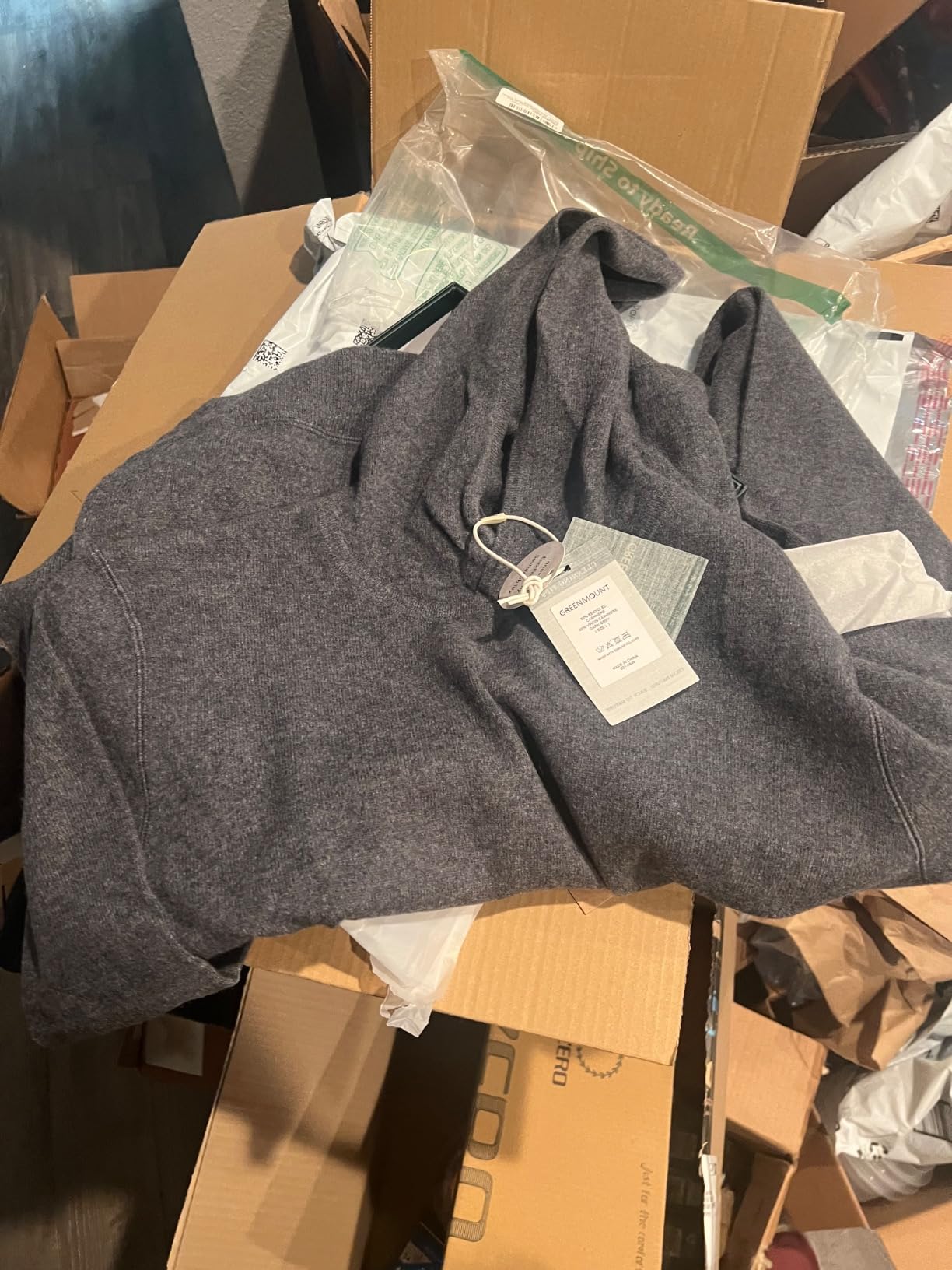 Cashmere Sweater for Men Essential Base Hoodie Long Sleeve Pullover Sweater with Pocket customer photo 2