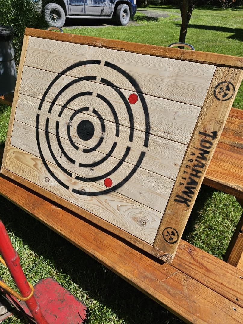 Crosshairs Wooden Foldable Axe and Knife Throwing Target Board customer photo 1