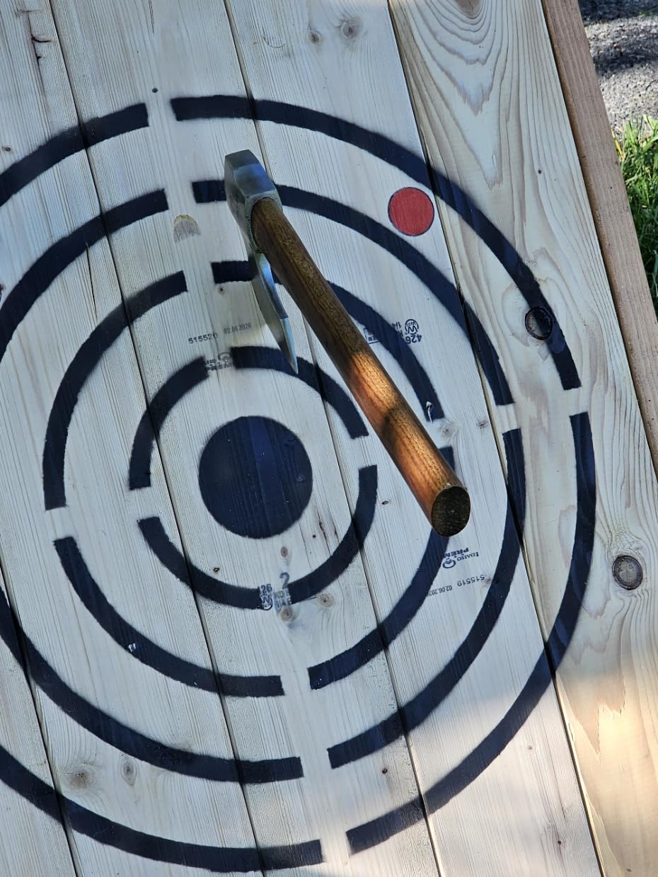 Crosshairs Wooden Foldable Axe and Knife Throwing Target Board customer photo 2