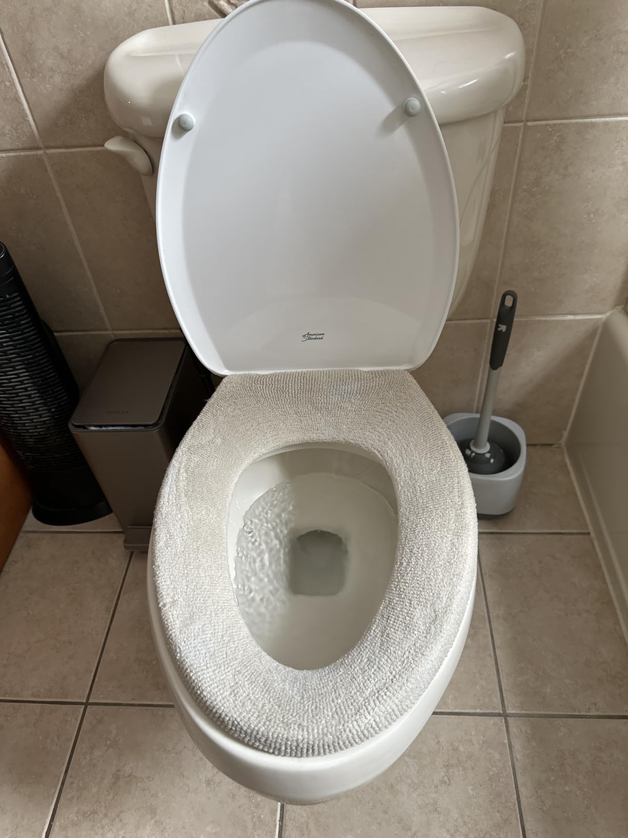 Legigo 5 Pack Toilet Seat Cover, Soft Toilet Seat Warmer Pads (Pumpkin Modelling) customer photo 2