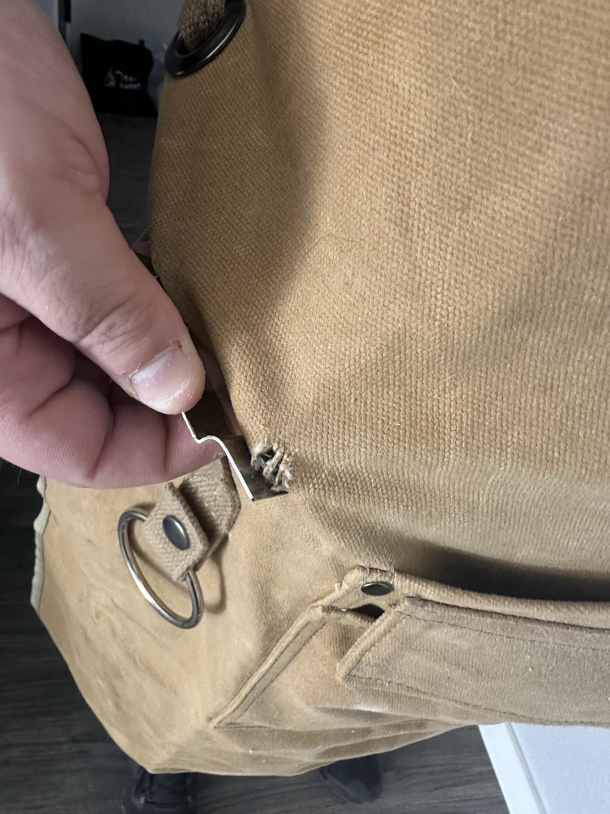 Woodworking Apron for Men, Shop Apron 20 oz Canvas Work Apron with 9 Tool Pockets, Heavy Duty Wood Working Workshop Bib Apron for Carpenter Woodworker Blacksmith, Men Gift, Adjustable to S- 3XL, Khaki customer photo 1