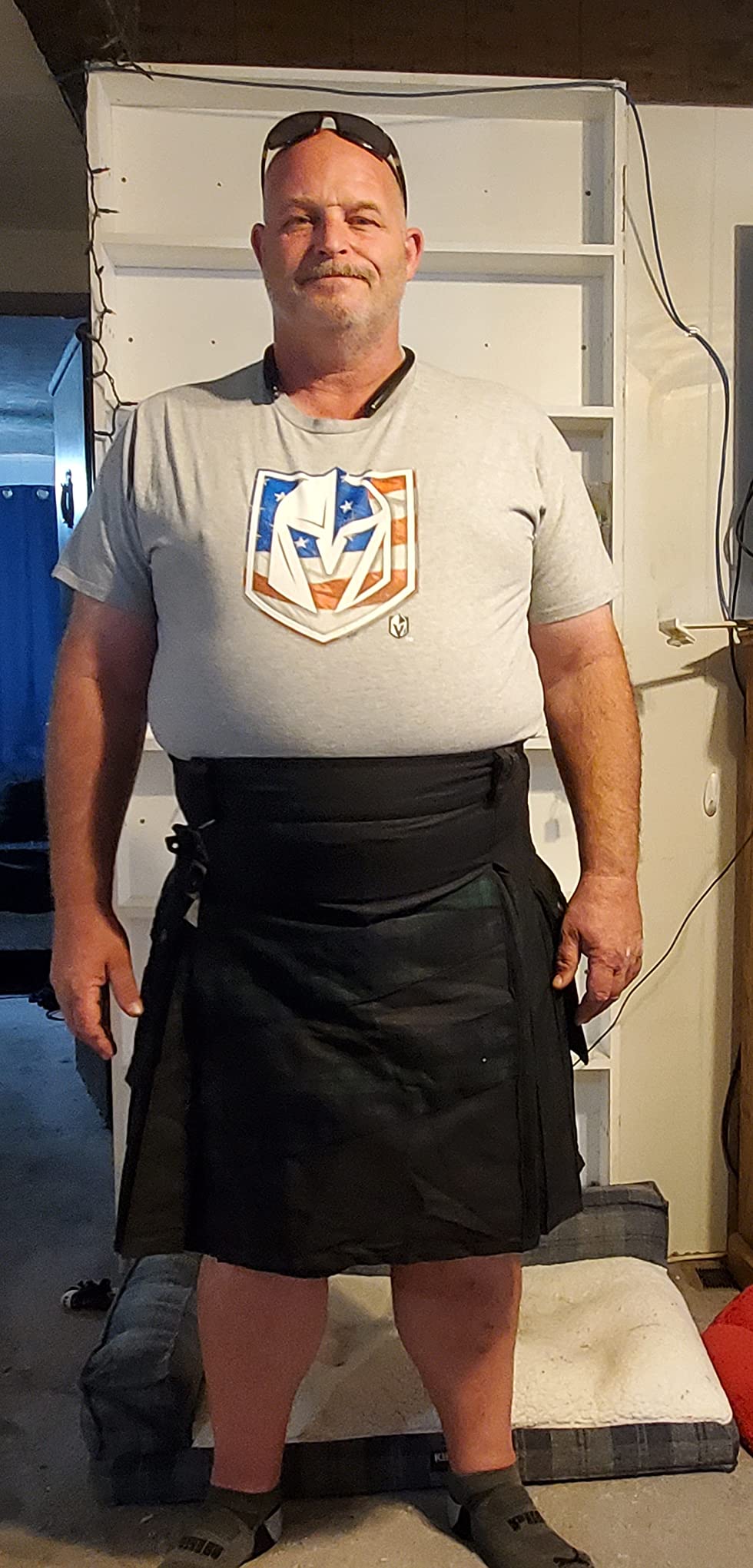 DSS KILTS- Men's Modern Hybrid Cotton & Tartan Cross Strip Designer Kilts for Weddings customer photo 1