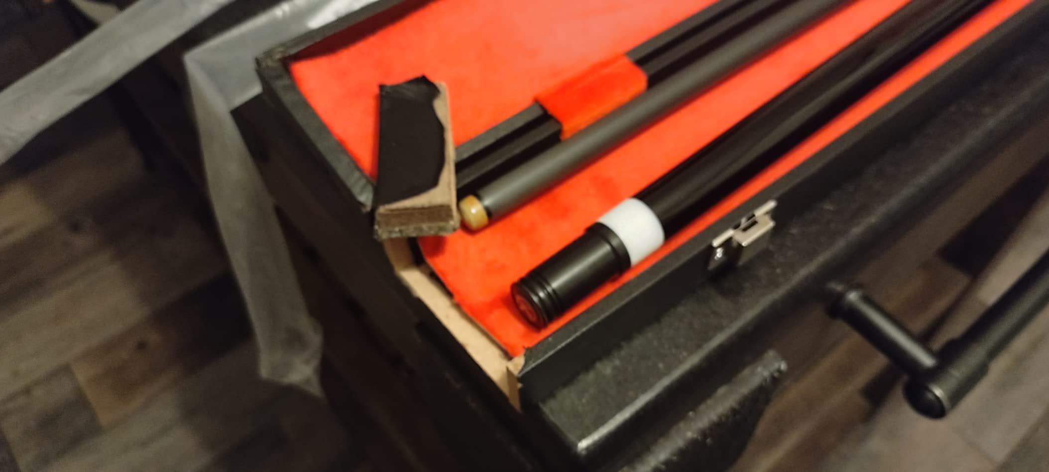 KONLLEN 2.0 Carbon Fiber Pool Cue, Low Deflection Shaft, Pro taper with 11.8mm or 12.5mm tip Ebony Inlay Adjustable Weight customer photo 1