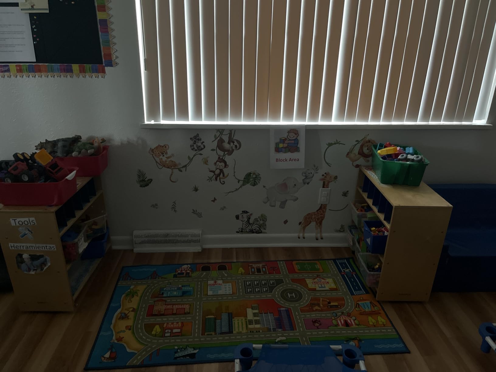 Booooom Jackson Classroom Rug - 7'6''x13' Rainbow Preschool Classroom Carpet with Seating Squares, Non-Slip & No-Trip Edges, Vibrant Colors for Kids Playroom Floor Mat customer photo 1