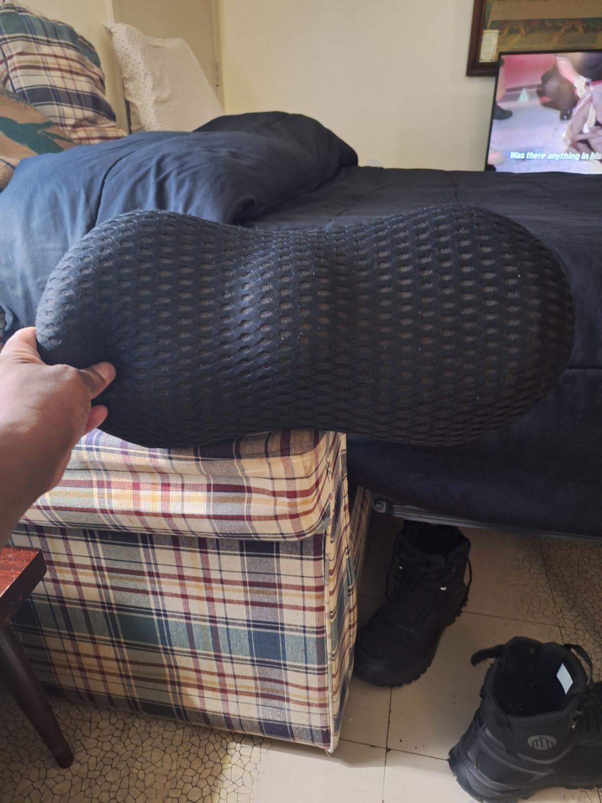 Lumbar Support Pillow for Office Chair, Memory Foam Lumbar Pillow for Lower Back Pain Relief (Grey) customer photo 1