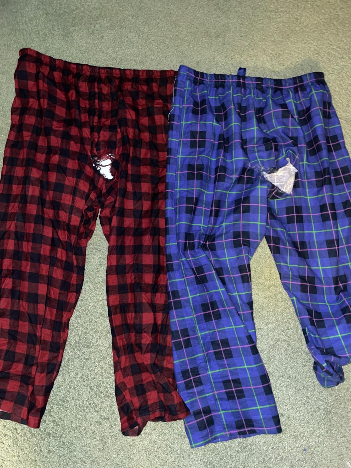Men's 100% Cotton Flannel Pajamas Set Soft Warm 2pc Pjs For Men Button Fly & Elastic High Waist Loungewear Sleepwear customer photo 2