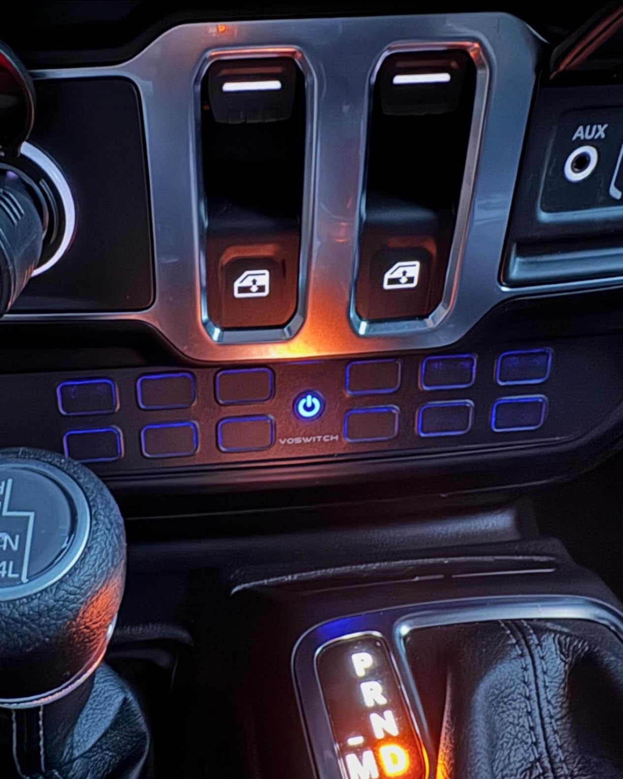 Voswitch JL120 Lower Dash 12-Switch Panel System for Jeep Wrangler JL (2018-Current) & Gladiator JT (2020-Current), Patented Dash Integration, RGB Backlight, Master Mode & Flash Strobe customer photo 2
