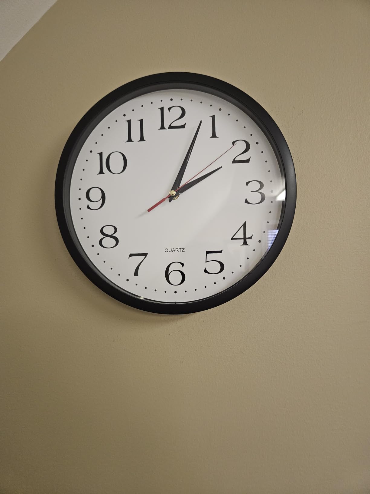 Bernhard Products Black Wall Clock Silent Non Ticking - XL 18 Inch Quality Quartz Battery Operated Round Easy to Read Home/Office/Classroom/School Clock customer photo 1