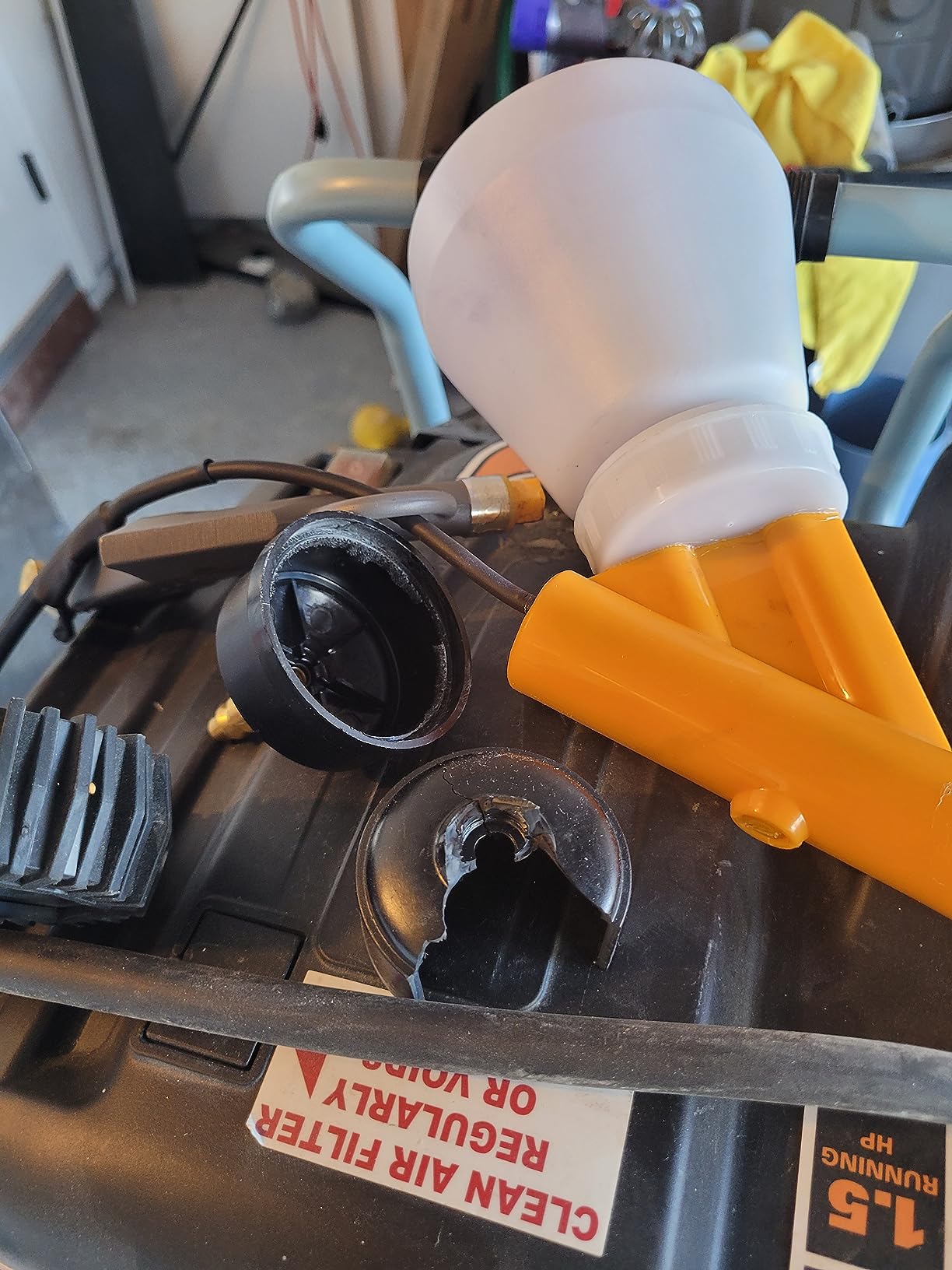 Powder Coating Gun, Electrostatic Powder Coating System, Powder Coat Machine with Spray Gun, Foot Switch, Power Source, 3 Nozzles, 2 Powder Cups customer photo 1