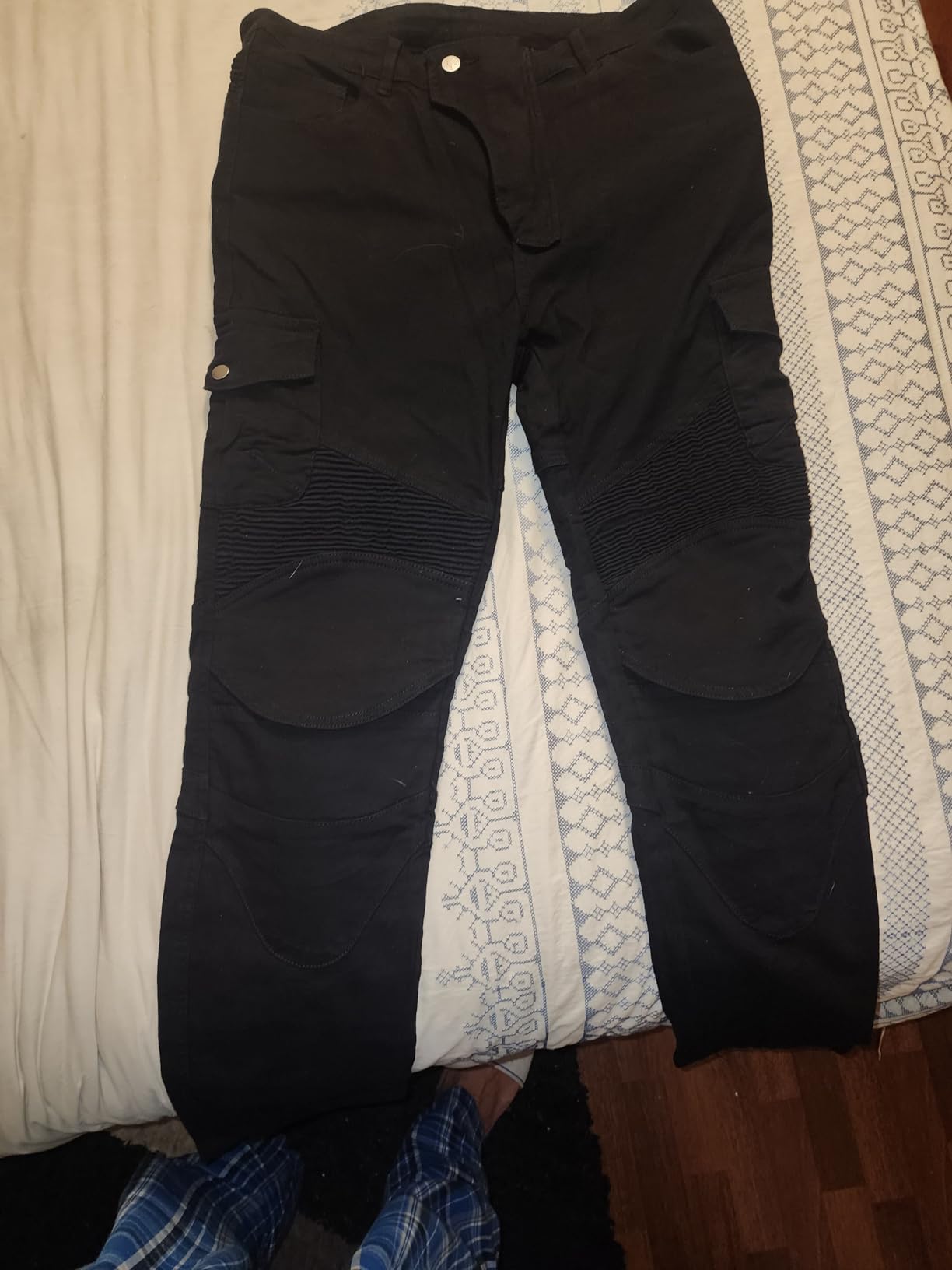 CTBQiTom Motorcycle Pants for Men with CE Level 2 Armor | EN1621-1 Certified Detachable Pads, Cold-Flex Honeycomb Armor, Protective Riding Jeans, Adventure Touring & All Season customer photo 2