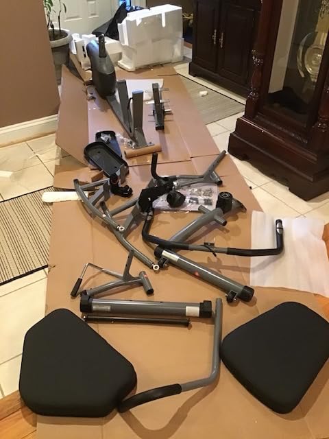 Sunny Health & Fitness Smart Recumbent Cross Trainer with Arm Exerciser | Dual Function Full-Body Workout, 8-Lvl Magnetic Resistance, Adjustable Seat, Step-Thru Frame, Pulse Sensor, Free SunnyFit App customer photo 1