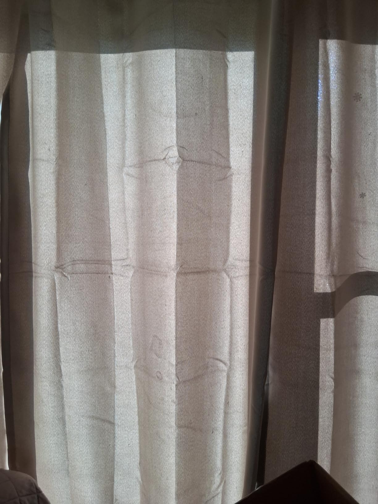 ChrisDowa Small Blackout Curtains for Kitchen and Bedroom 36 Inches Long | 2 Panels Set, Thermal Insulated, Room Darkening for Living Room, Grommet, Short Window Drapes, Dark Grey, 42 x 36 Inch customer photo 1