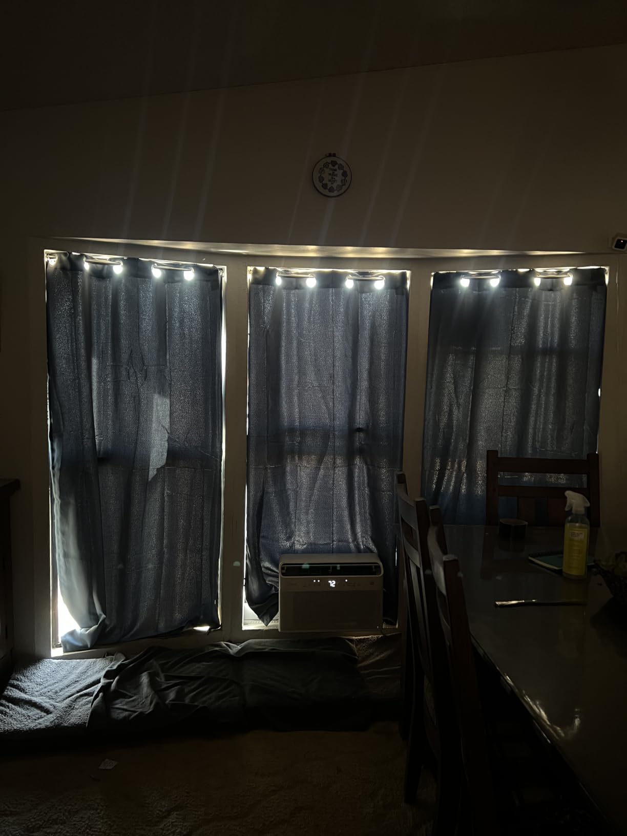 ChrisDowa Small Blackout Curtains for Kitchen and Bedroom 36 Inches Long | 2 Panels Set, Thermal Insulated, Room Darkening for Living Room, Grommet, Short Window Drapes, Dark Grey, 42 x 36 Inch customer photo 2