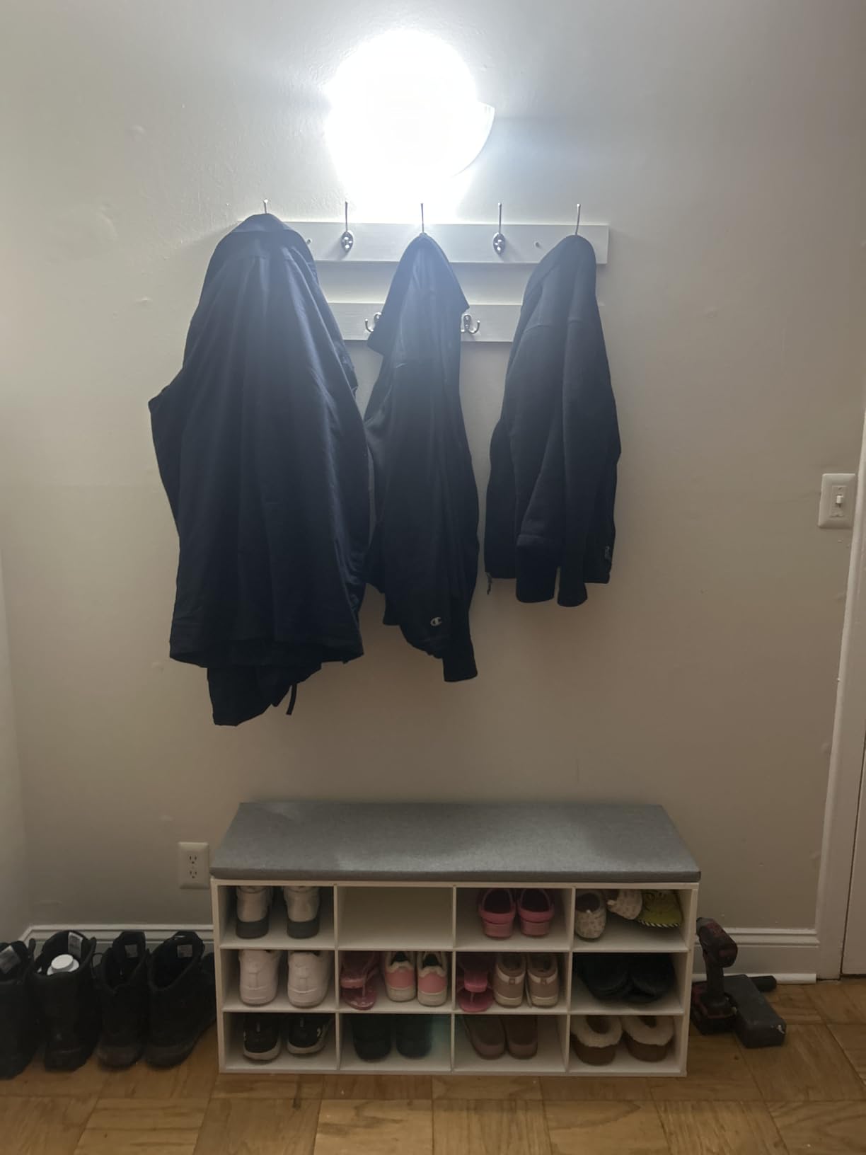 HOOBRO Shoe Storage Bench with Cushion, 39.4