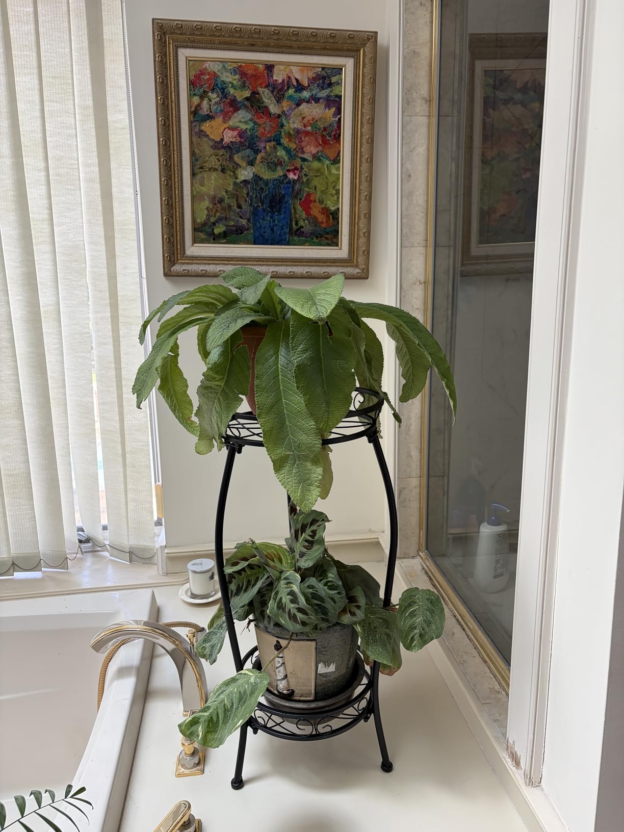 MOCORY Plant Stand Indoor Outdoor, 2 Tier 27.1