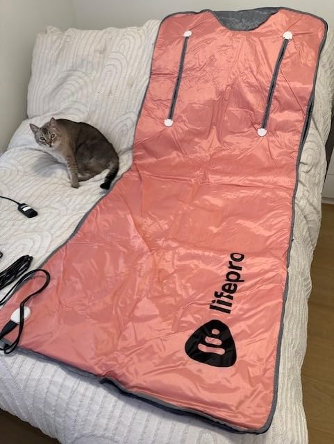 LifePro BioRemedy Infrared Sauna Blanket for Home Relaxation Detox | Portable Low EMF Carbon Fiber Dual-Layer, Adjustable 86-158°F, 20-60 Min Timer, Far Infrared Full Body Relaxation customer photo 2