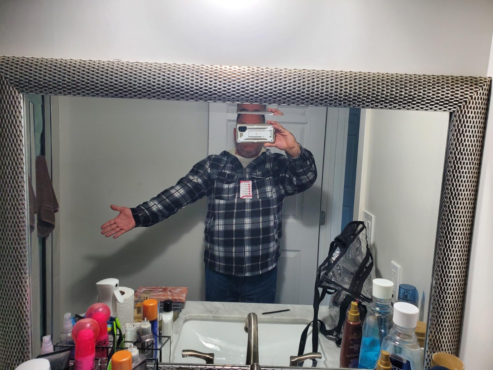 SCODI Men's Flannel Shirt Jacket Fleece Sherpa Lined Plaid Zip Up Hoodies customer photo 1