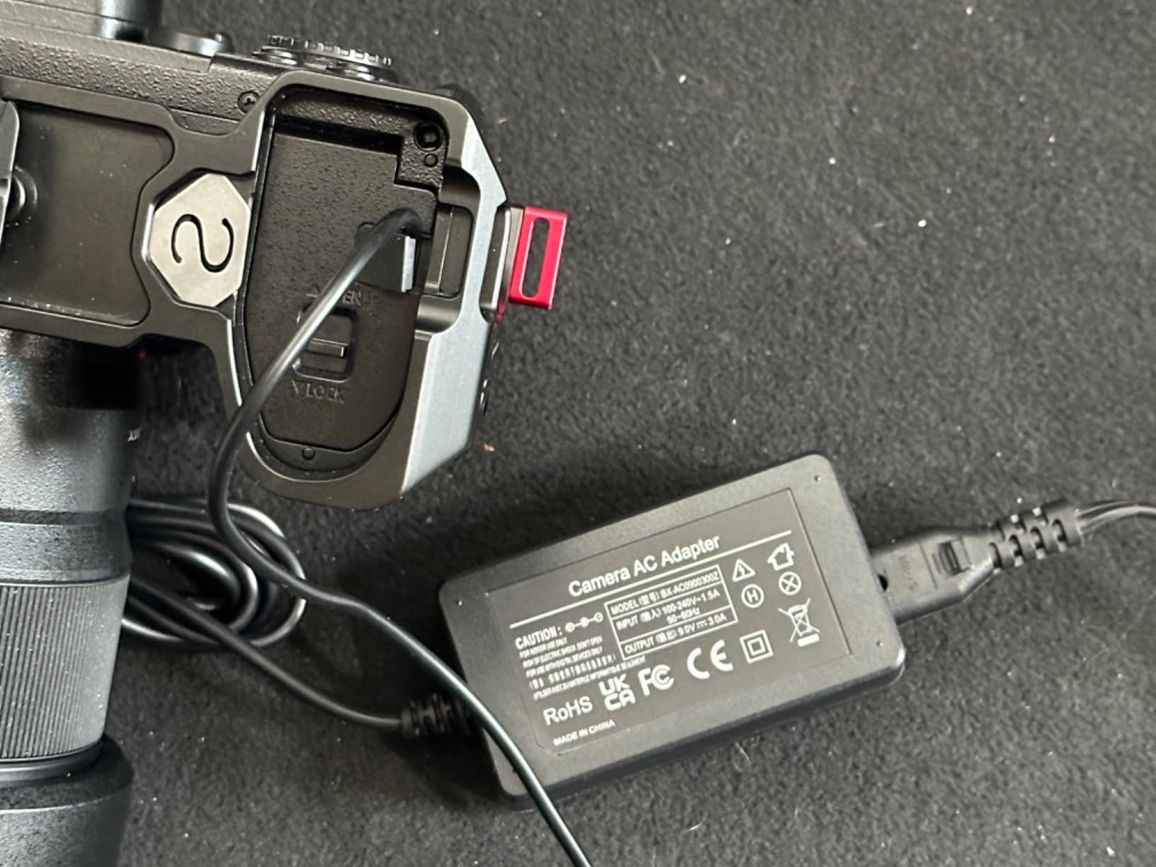 DMW-DCC17 Camera AC Power Adapter - Dummy Battery DC Coupler Kit for Panasonic LUMIX S5, S5K, S5GK, GH6 Cameras, Voltage Display customer photo 2