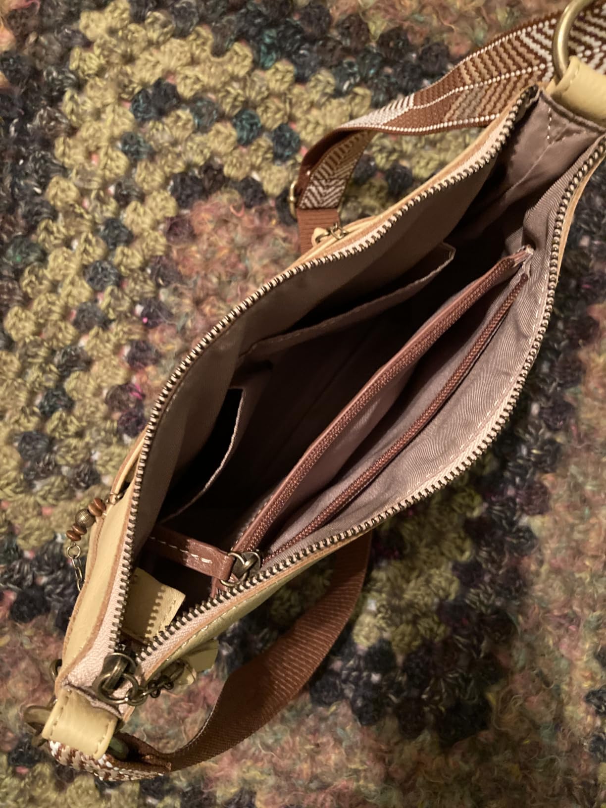 The Sak Lucia Leather Crossbody Purse - Premium Leather Women's Handbag for Everyday & Travel - Cross Body Bag With Zipper customer photo 2