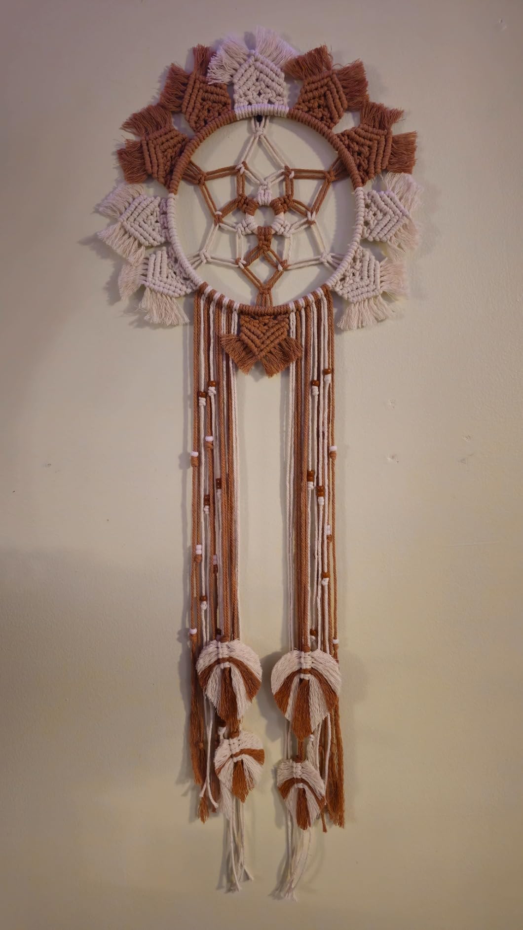 UHAPEER Macrame Kits for Adults Beginners with 656 Feet 3 mm Cotton Cord | DIY Macrame Plant Hanger Kit with Macrame Supplies and Instructions, Macrame Beads, Wooden Rings, Dream Catcher Rings customer photo 2