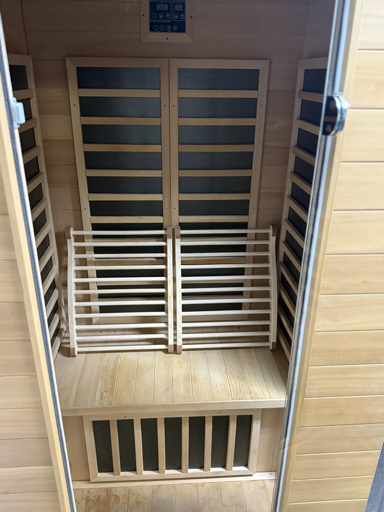 Sauna Backrest Sauna Accessories Wooden Slip-Resistant Non-Toxic Comfortable S-Shape Design Sauna Chair with Back customer photo 1