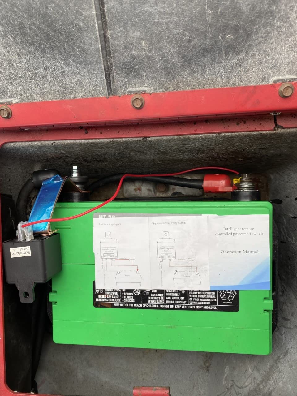 Remote Battery Disconnect Switch 12V Battery Kill Switch for Car, 200A Upgraded Remote Control Battery Negative Cut Off Switch Anti-Theft Prevent Battery Drain Isolator for Truck, RV 360A Starting customer photo 2