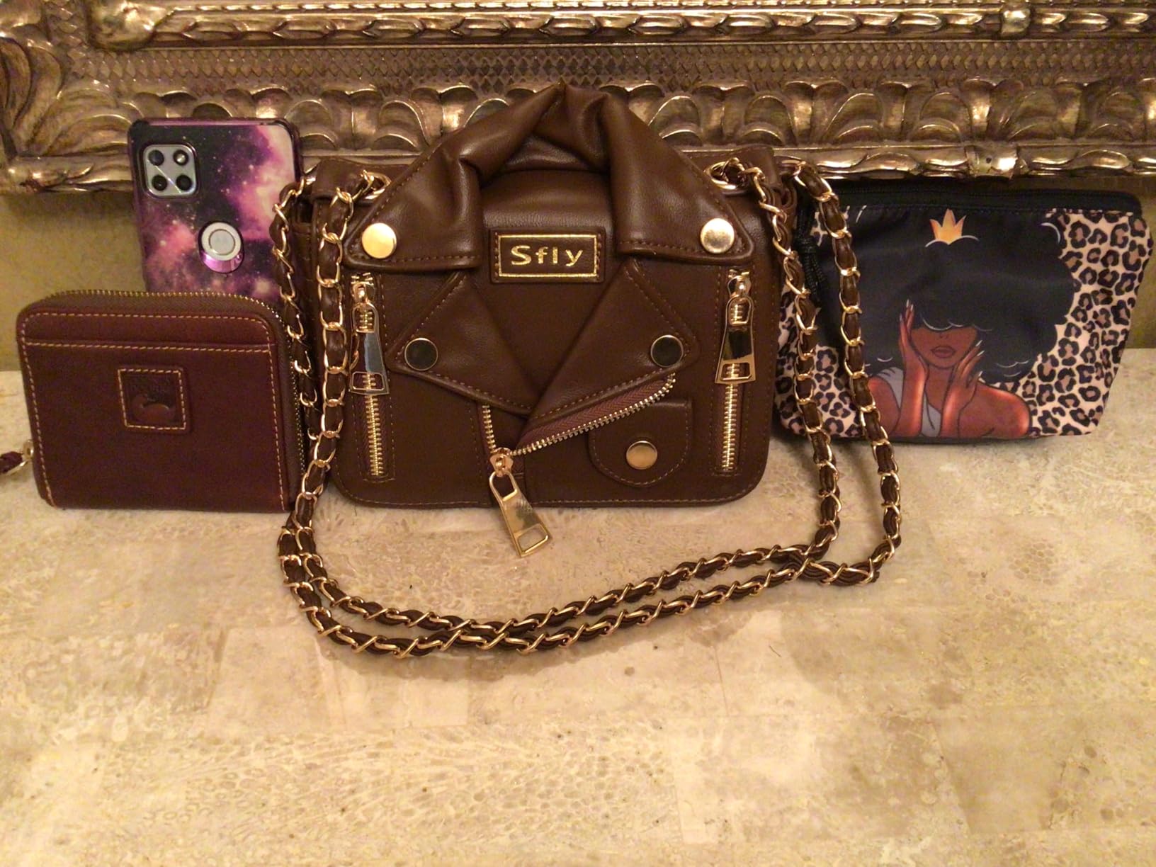 Women Satchel Chain Strap Shoulder Bag Leather Crossbody Handbags Ladies Evening Clutch Purse Unique Cute Jacket Bag customer photo 2