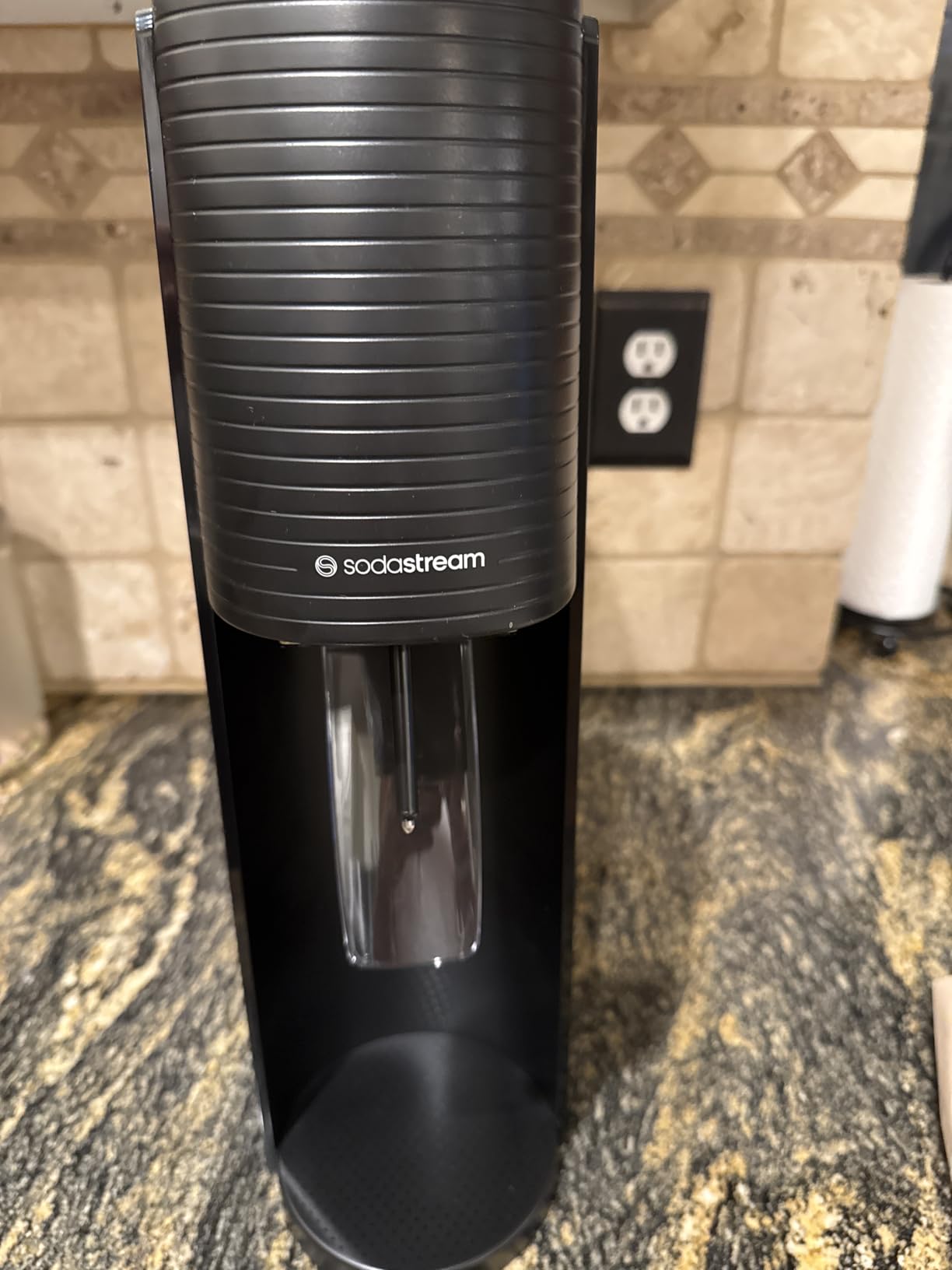 SodaStream TERRA Sparkling Water Maker Starter Kit, CQC CO2 System, Includes 1 Quick Connect 60L CO2 Cylinder, 1 Dishwasher Safe BPA Free Bottle, 1 bubly Lime Drop, Make your own Pepsi, Black customer photo 1