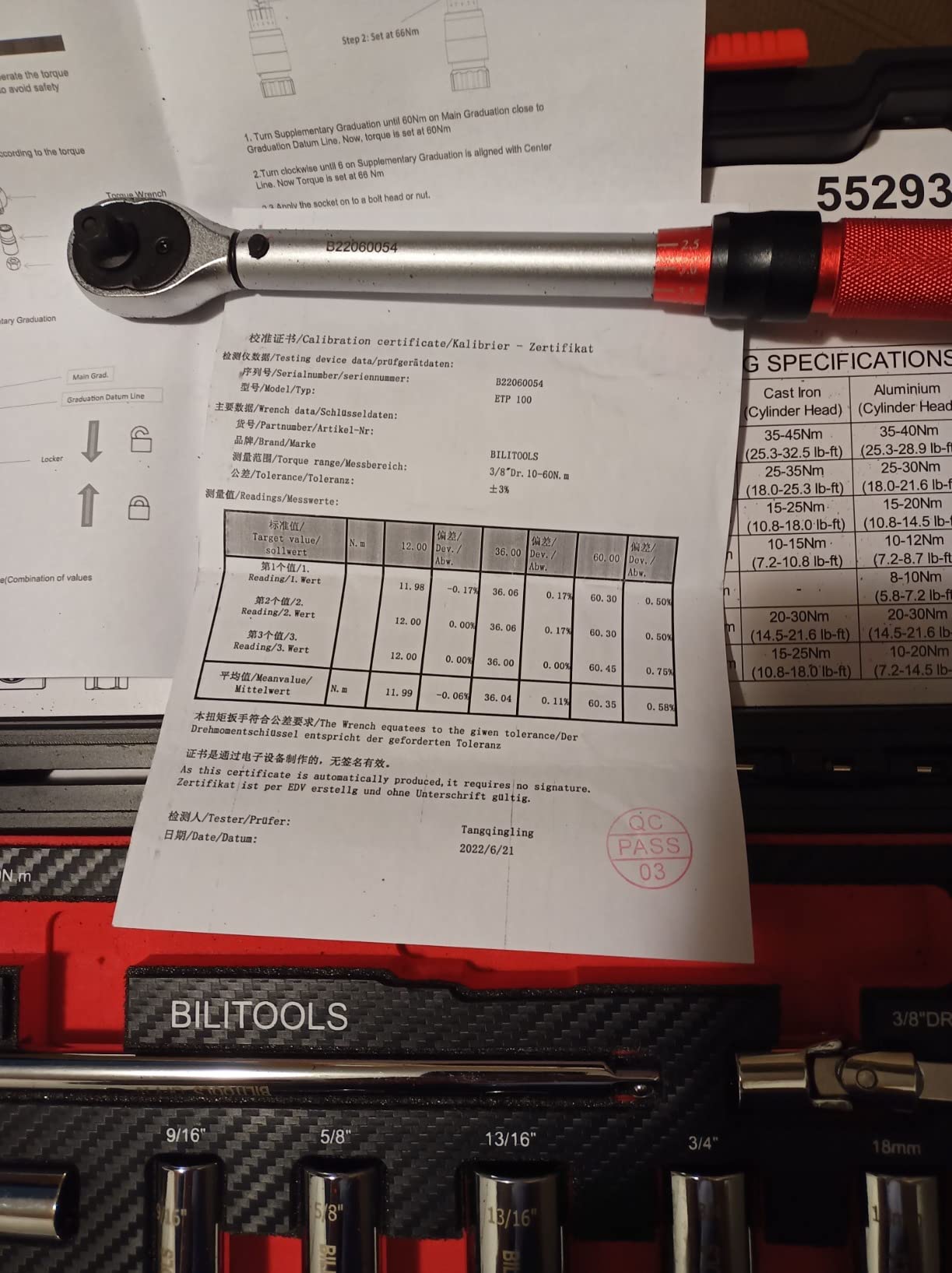 BILITOOLS 10 PCS Magnetic Spark Plug Socket Set with Torque Wrench customer photo 1