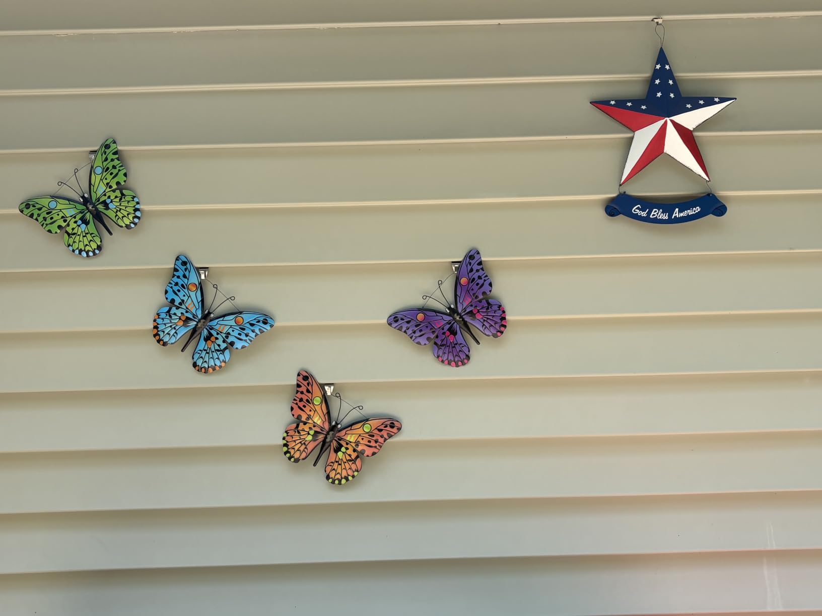 Metal Butterfly Wall Decor - 9.6