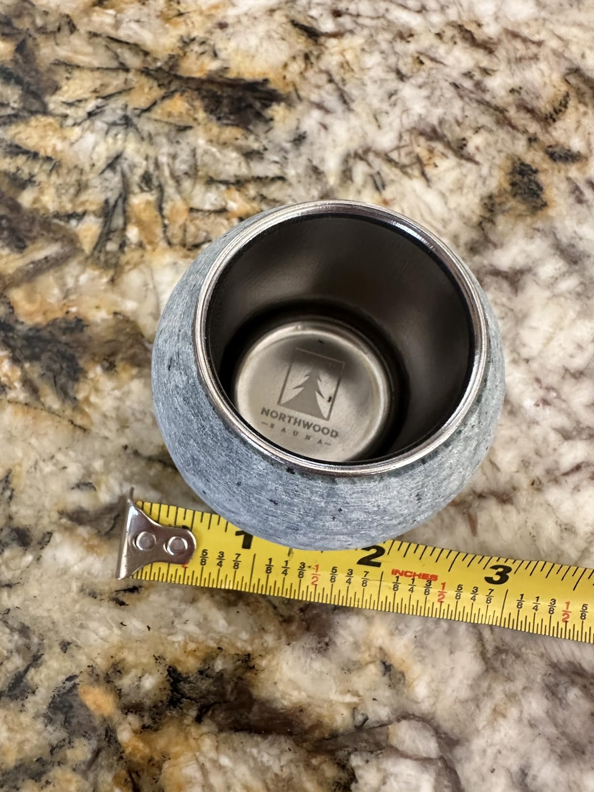 Northwood Sauna - Sauna Aromatherapy Stone Cup - Essential Oil Diffuser - Natural Rock with Stainless Steel Bowl customer photo 2