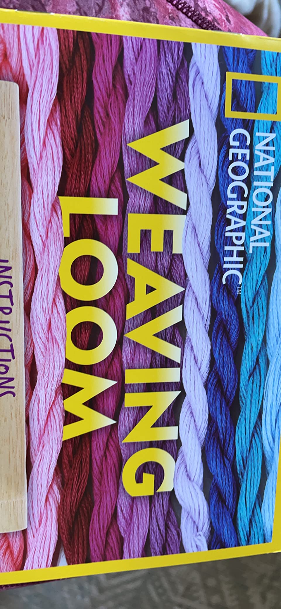 National Geographic Wooden Loom Weaving Arts and Crafts Kit for Kids | Weaving Loom for Kids, Colorful Yarn, 3 Easy Designs, Step-by-Step Weaving, Fine Motor Skills, Creative Craft Activity customer photo 2