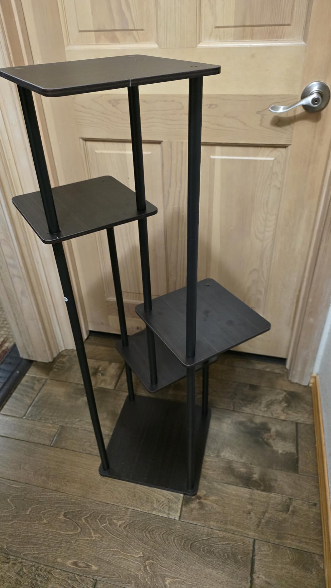 5 Tier Tall Plant Stand Indoor Corner Tiered Shelf Metal MDF Board | Sturdy Metal Frame, Space-saving Tiered Design Display Multiple Plants, Modern Style for Home, Balcony, Office White customer photo 1