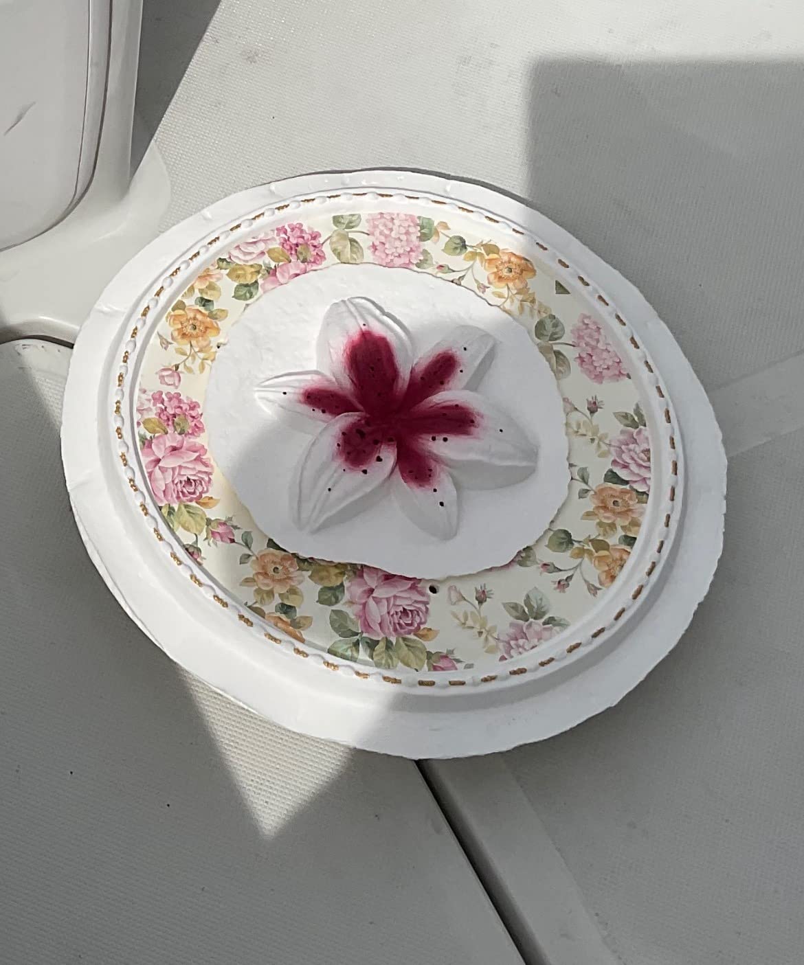 Biodegradable Urn for Human Ashes, Water Burial, Floats in Water, for Cremation, Ocean Scattering, Earth Memorials (Keepsake Elite ShellY-03) customer photo 2