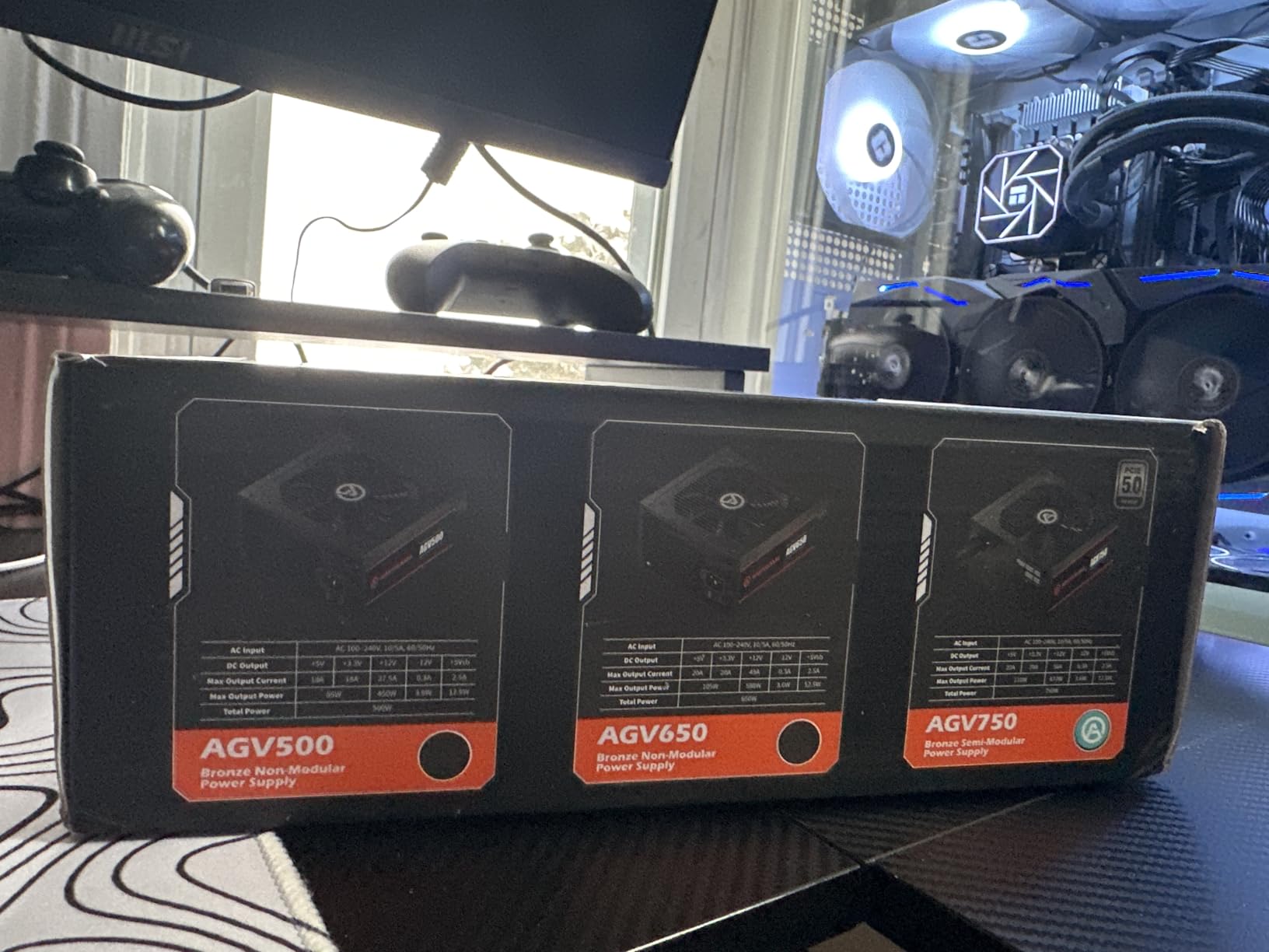 ARESGAME AGV Series 750W Power Supply, 80 Plus Bronze Certified, Semi Modular Power Supply, 5 Year Warranty customer photo 1