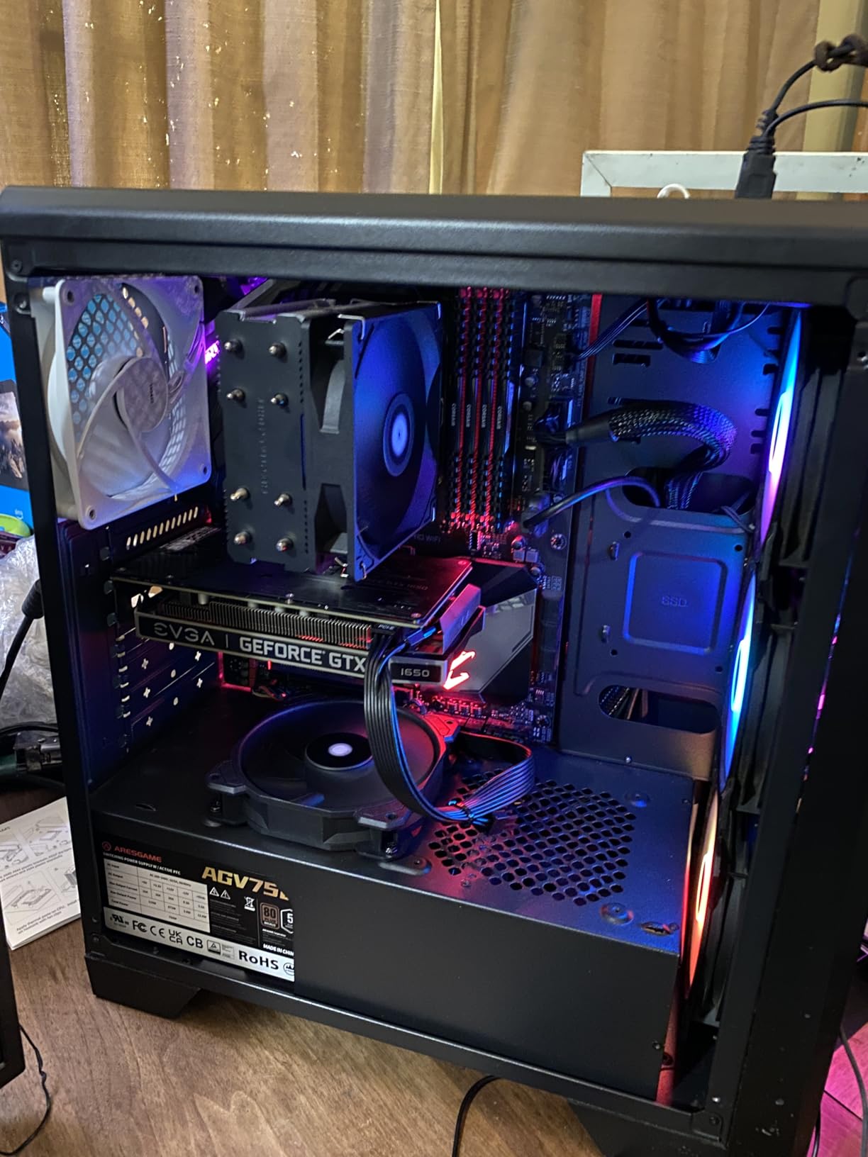 ARESGAME AGV Series 750W Power Supply, 80 Plus Bronze Certified, Semi Modular Power Supply, 5 Year Warranty customer photo 2